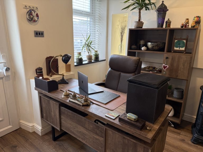 Calm and welcoming counselling room